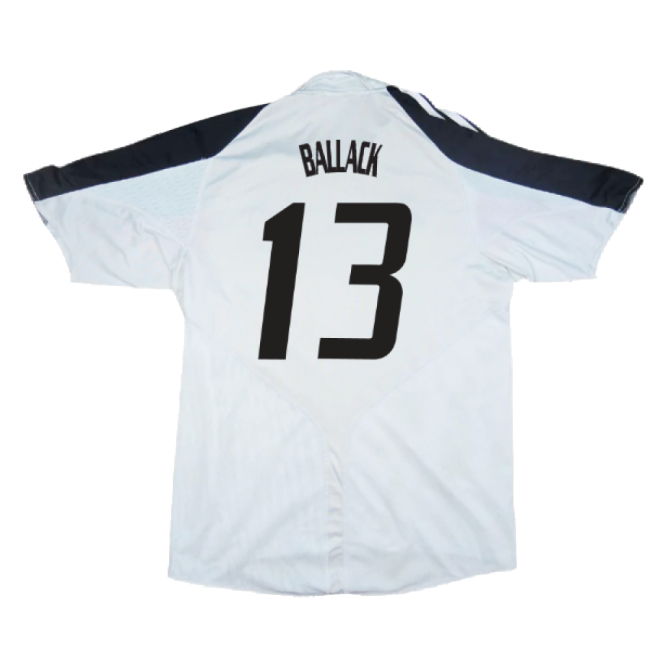 Germany 2004-06 Home Shirt ((Very Good) XL) (Ballack 13)-Football Jersey Hub