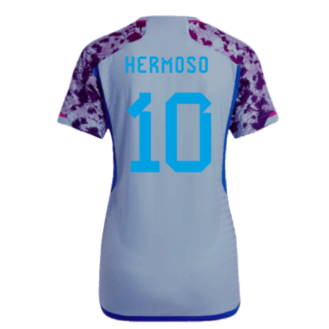 2023-2024 Spain Authentic Away Jersey - Ladies (Hermoso 10)-Football Jersey Hub