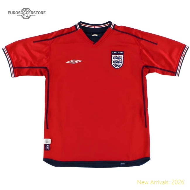 England 2002-04 Away Shirt (XL) (Excellent)-Football Jersey Hub