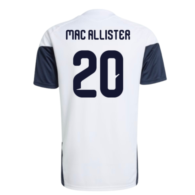 2026-2027 Argentina Training Jersey (White) (Mac Allister 20)-Football Jersey Hub