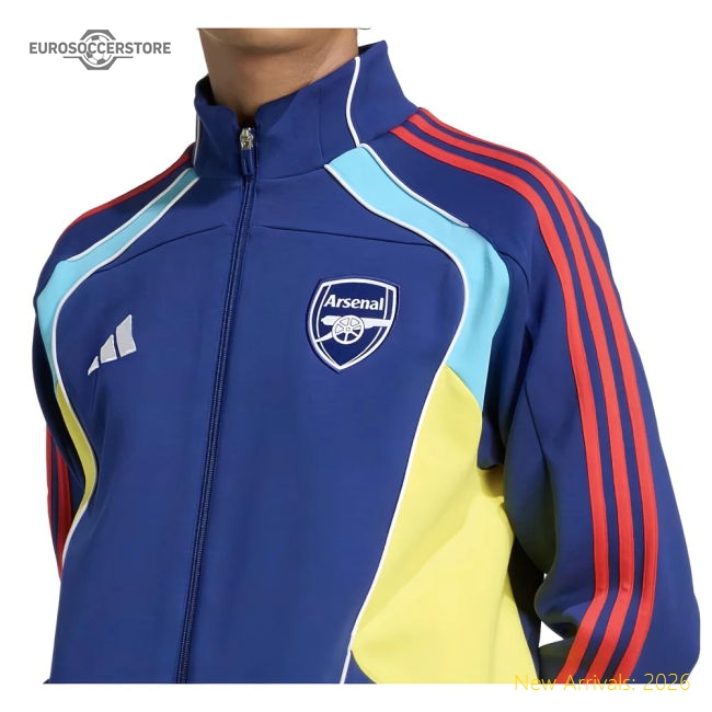 2025-2026 Arsenal UBP Track Top (Victory Blue)-Football Jersey Hub