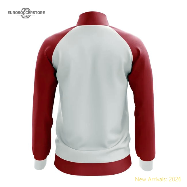 England Concept Football Track Jacket (White)-Football Jersey Hub