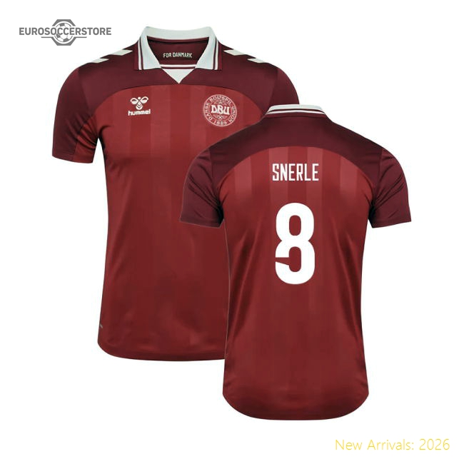 2025-2026 Denmark Womens Team Home Shirt (Ladies) (Snerle 8)-Football Jersey Hub