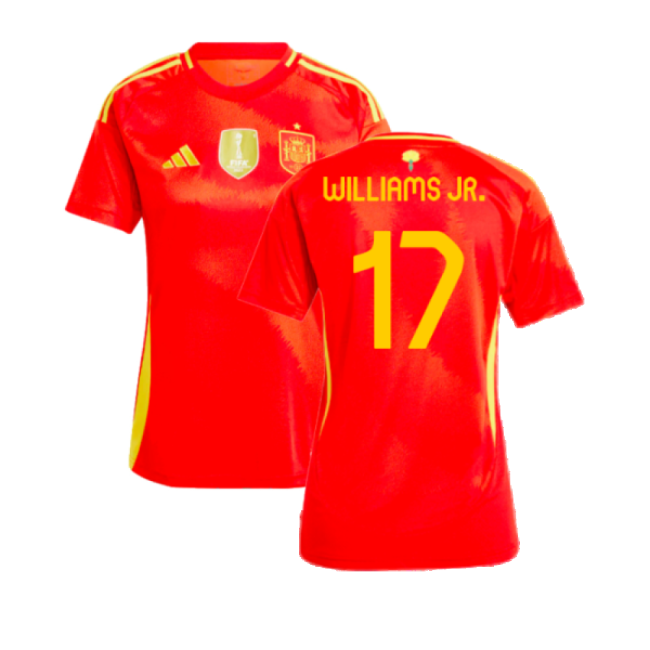 2024-2025 Spain Home Shirt (Ladies) (Williams JR. 17)-Football Jersey Hub