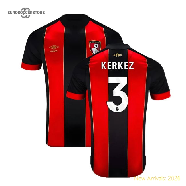 2024-2025 Bournemouth Home Shirt (Kerkez 3)-Football Jersey Hub
