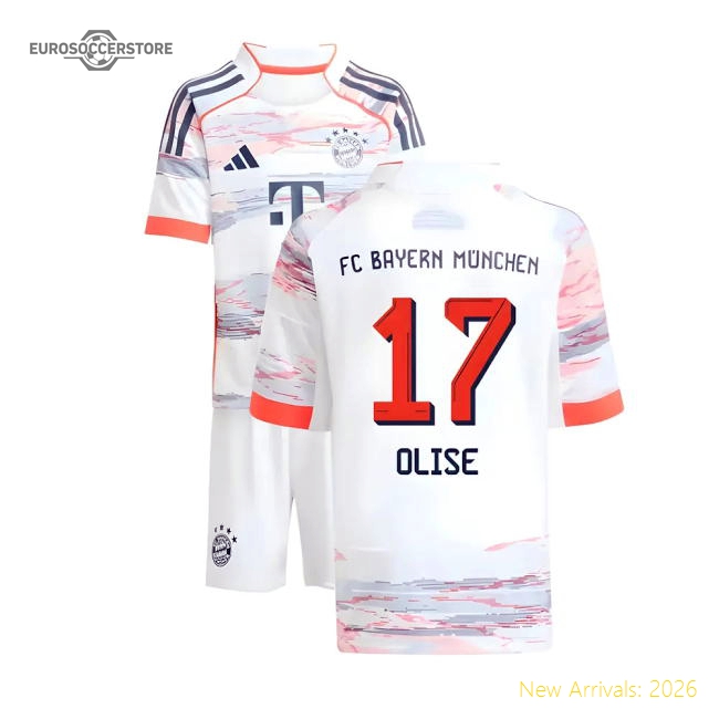 2025-2026 Bayern Munich Away Mini Kit (Olise 17)-Football Jersey Hub