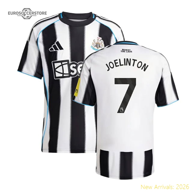 2025-2026 Newcastle Home Shirt (Joelinton 7)-Football Jersey Hub