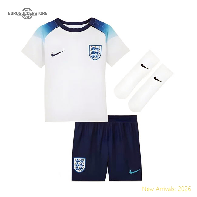 2022-2023 England Home Little Boys Mini Kit (Beckham 7)-Football Jersey Hub