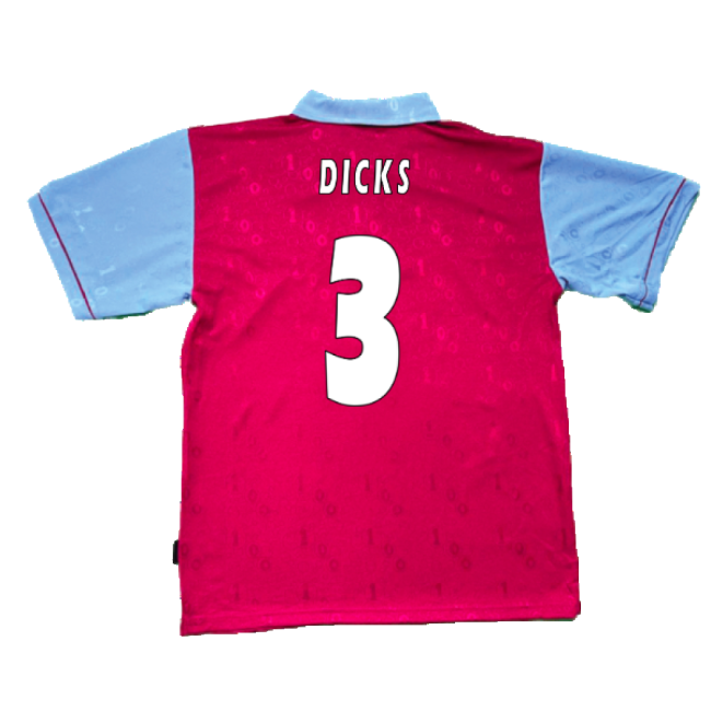1995-1996 West Ham Centenary Pony Home Shirt (Dicks 3)-Football Jersey Hub