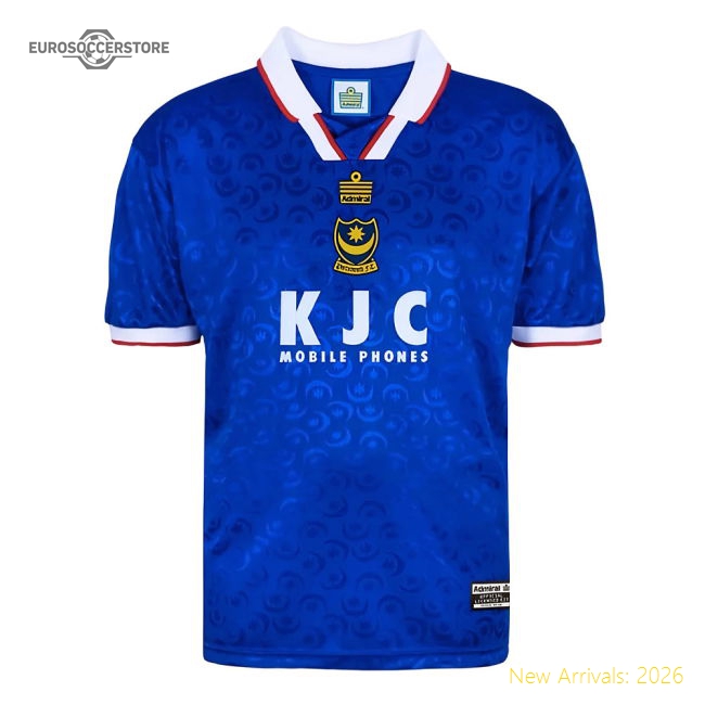 Portsmouth 1998 Admiral Retro Football Shirt (Your Name)-Football Jersey Hub