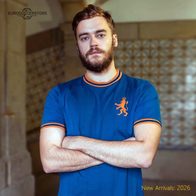 Vintage Holland De Leeuw Away SSoccer Jersey-Football Jersey Hub