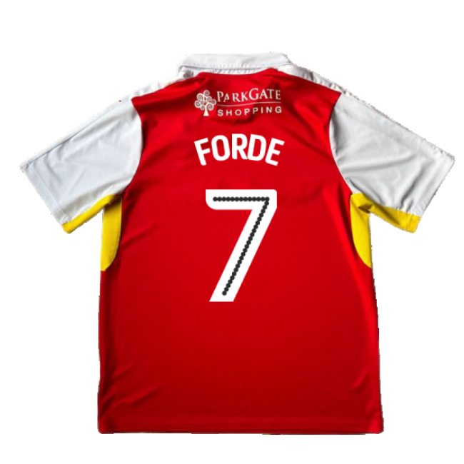 Rotherham 2016-17 Home Shirt ((Good) XL) (Forde 7)-Football Jersey Hub