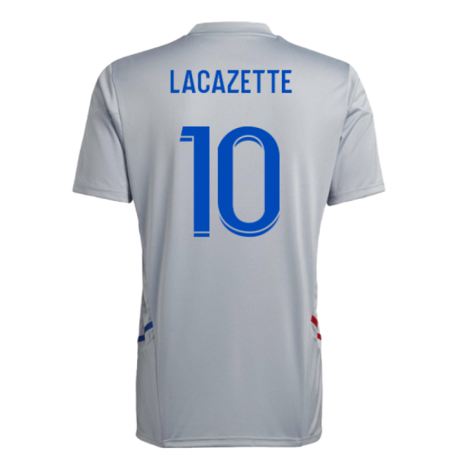 2022-2023 Olympique Lyon Training Jersey (Halo Silver) (Lacazette 10)-Football Jersey Hub