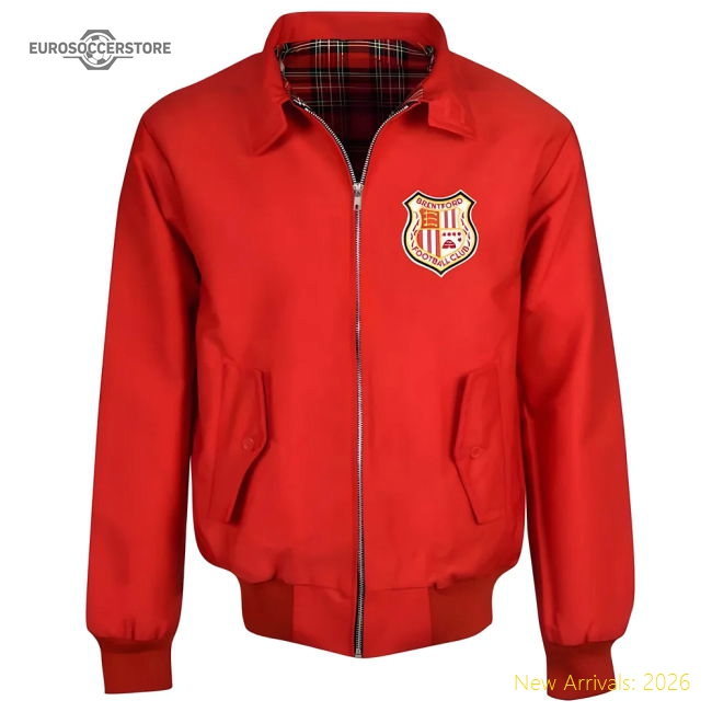 Brentford Red Harrington Jacket-Football Jersey Hub