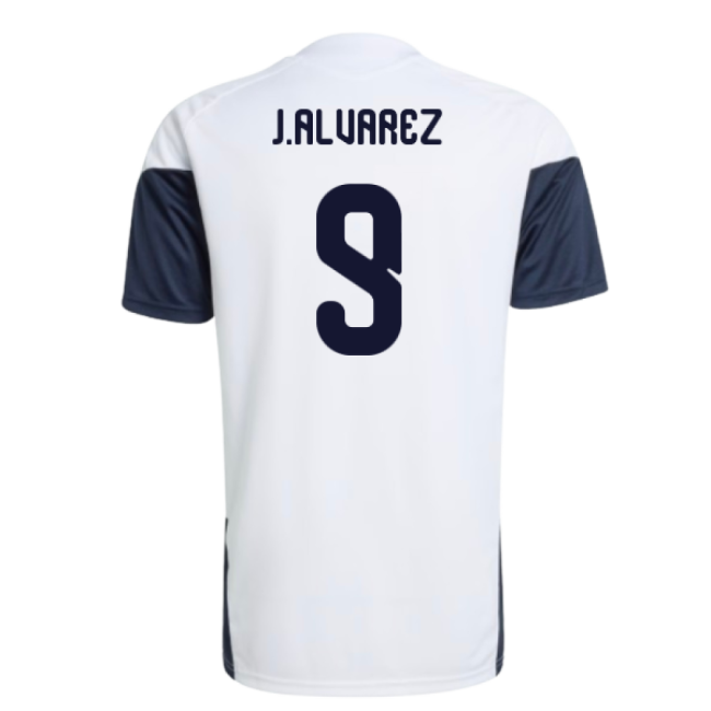 2026-2027 Argentina Training Jersey (White) (J.Alvarez 9)-Football Jersey Hub
