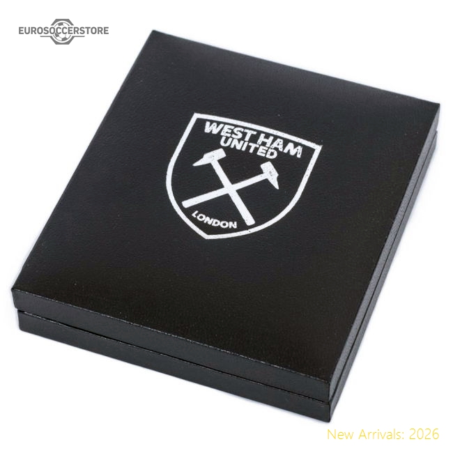 West Ham United FC 18ct Gold Plated on Silver Pendant & Chain-Football Jersey Hub