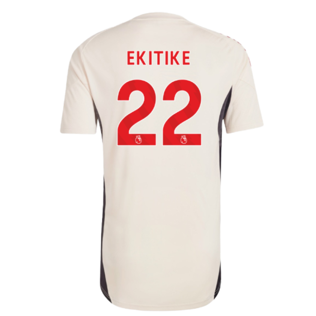 2025-2026 Liverpool Training Jersey (White) (Ekitike 22)-Football Jersey Hub
