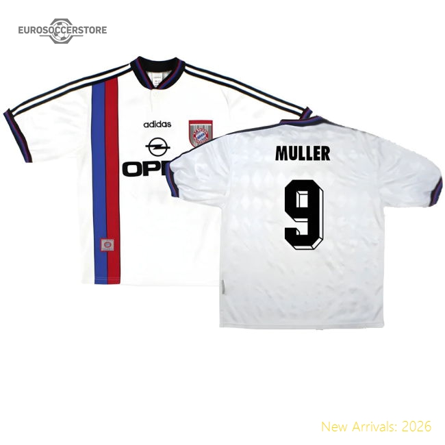 Bayern Munich 1996-98 Away Shirt ((Very Good) S) (Muller 9)-Football Jersey Hub