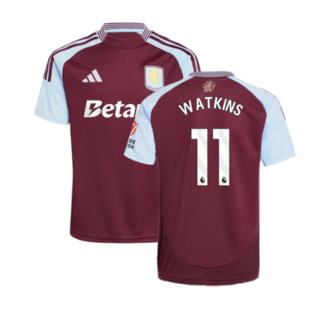 2024-2025 Aston Villa Home Shirt (Watkins 11)-Football Jersey Hub