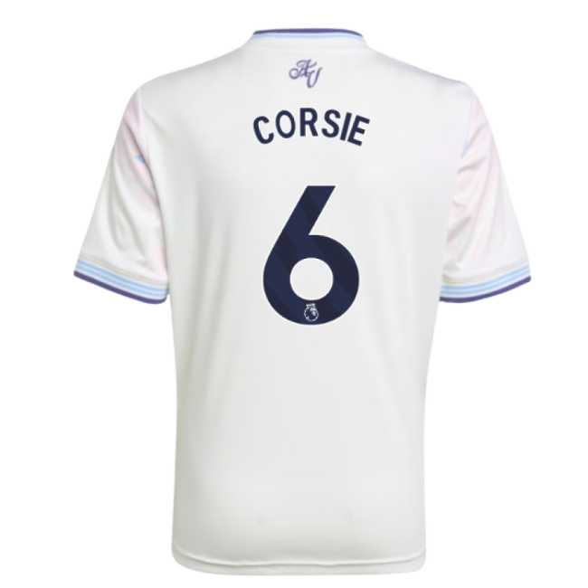 2025-2026 Aston Villa Third Shirt - Kids (Corsie 6)-Football Jersey Hub