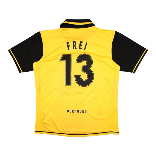 Borussia Dortmund 2007-08 Home Shirt (Sponsorless) (Frei #13) ((Excellent) XL)-Football Jersey Hub