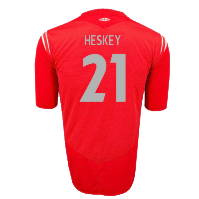England 2004-06 Away Shirt (2XL) (Excellent) (Heskey 21)-Football Jersey Hub