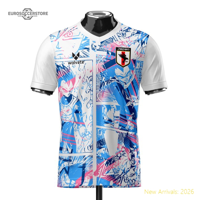 Japan Dragon Ball Z Heritage Football Jersey (Wolvate) Adult Short Sleeve-Football Jersey Hub