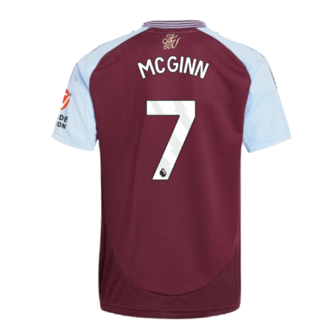 2024-2025 Aston Villa Home Shirt (McGinn 7)-Football Jersey Hub