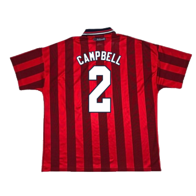 England 1997-99 Away Shirt (Good) (CAMPBELL 2)-Football Jersey Hub