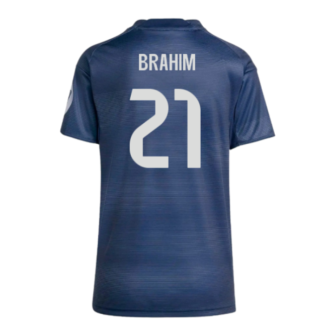 2025-2026 Real Madrid Authentic Away Shirt (Womens) (Brahim 21)-Football Jersey Hub