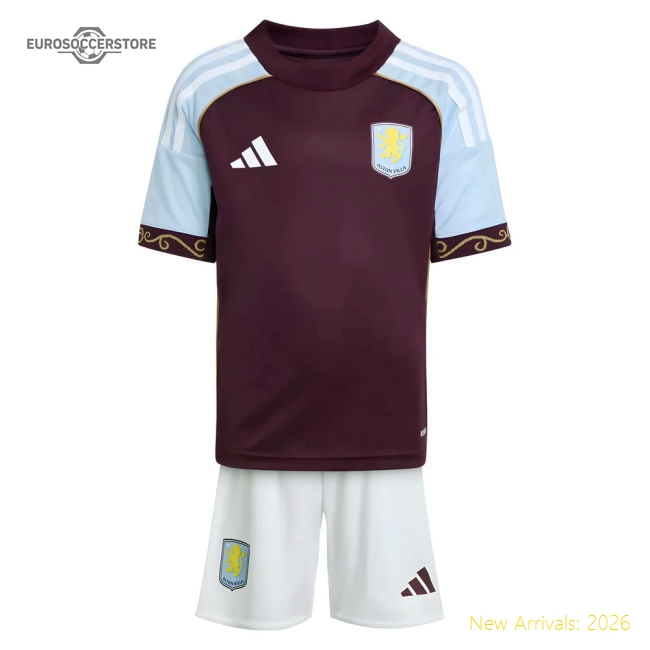 2025-2026 Aston Villa Home Mini Kit-Football Jersey Hub
