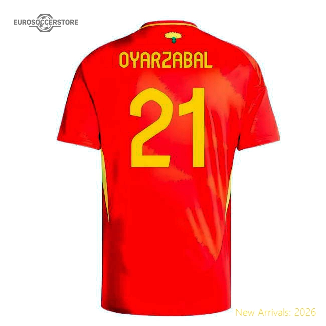 2024-2025 Spain Home Shirt (Oyarzabal 21)-Football Jersey Hub