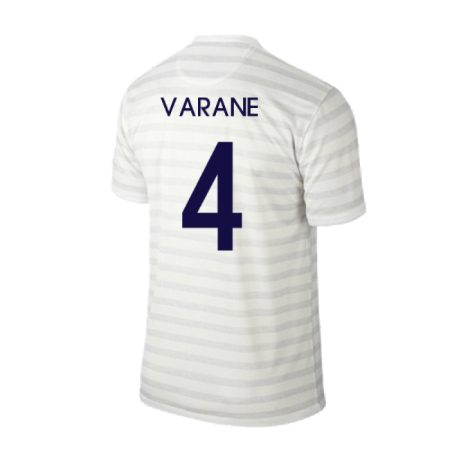 France 2014-15 Away Shirt ((Excellent) M) (Varane 4)-Football Jersey Hub