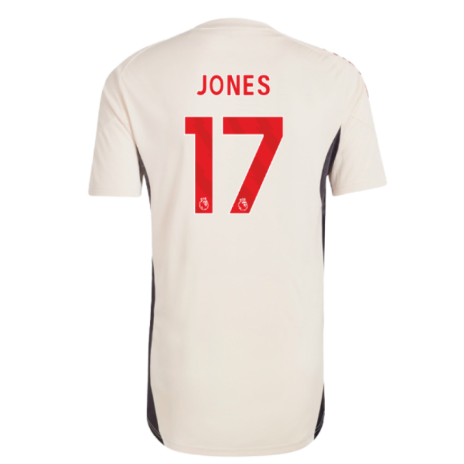 2025-2026 Liverpool Training Jersey (White) (Jones 17)-Football Jersey Hub