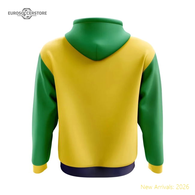 Brazil Concept Country Football Hoody (Yellow)-Football Jersey Hub