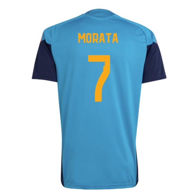 2026-2027 Spain Training Jersey (Bold Aqua) (Morata 7)-Football Jersey Hub