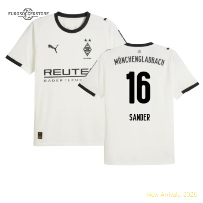 2025-2026 Borussia MGB Home Shirt (Sander 16)-Football Jersey Hub