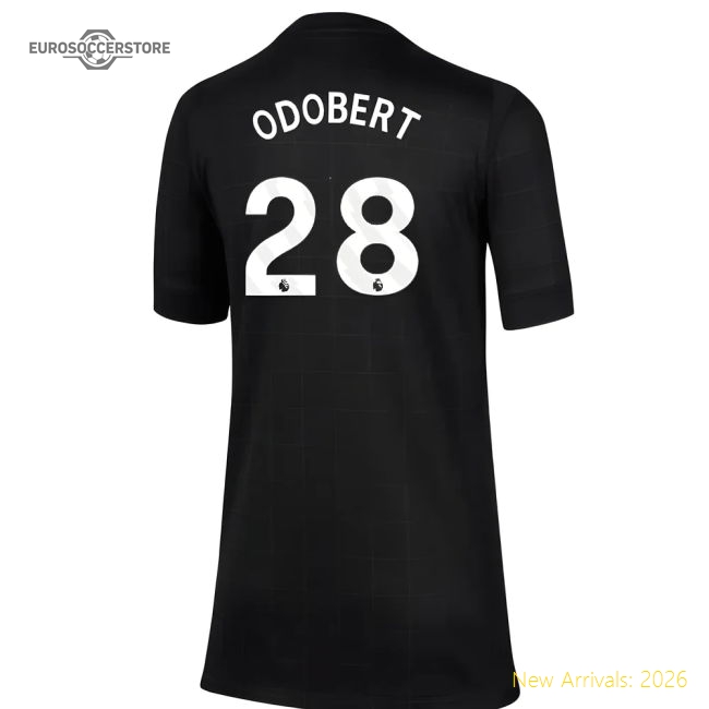 2025-2026 Tottenham Away Shirt (Kids) (Odobert 28)-Football Jersey Hub