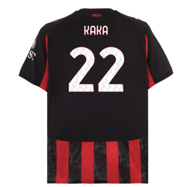 2025-2026 AC Milan Home Shirt (Kaka 22)-Football Jersey Hub