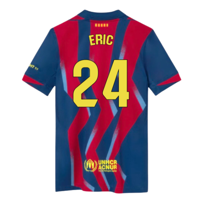 2025-2026 Barcelona Fourth Shirt (Kids) (Eric 24)-Football Jersey Hub
