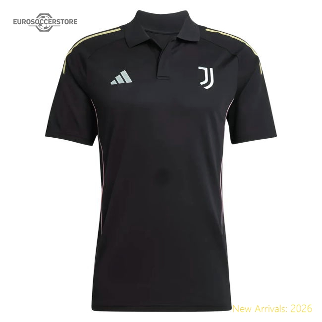 2025-2026 Juventus Polo Shirt (Black)-Football Jersey Hub