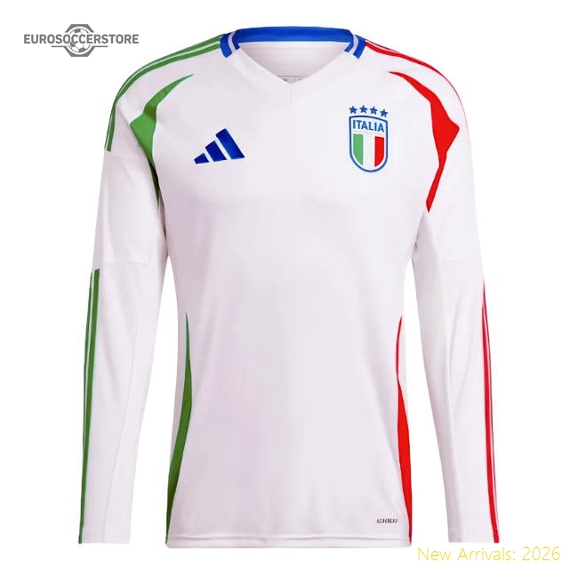 2024-2025 Italy Long Sleeve Away Shirt (BASTONI 23)-Football Jersey Hub