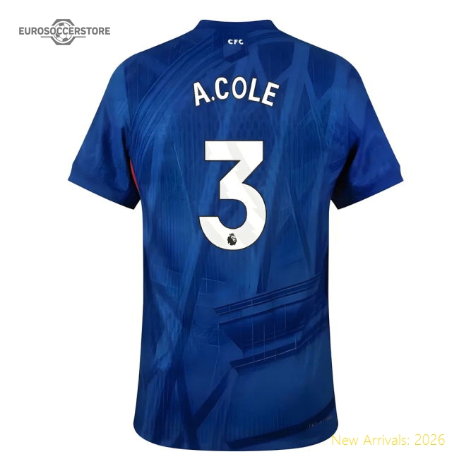 2025-2026 Chelsea Home Authentic Shirt (A.Cole 3)-Football Jersey Hub