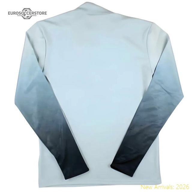 2024-2025 Lazio Mid Layer 1/2 Zip Training Top (Ice Blue)-Football Jersey Hub