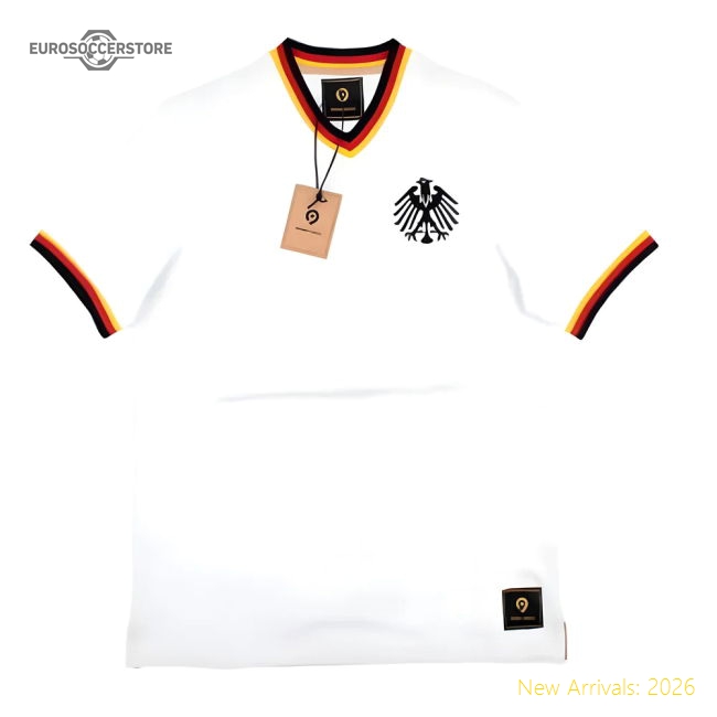 False Nein Germany Home Vintage Shirt (BECKENBAUER 5)-Football Jersey Hub