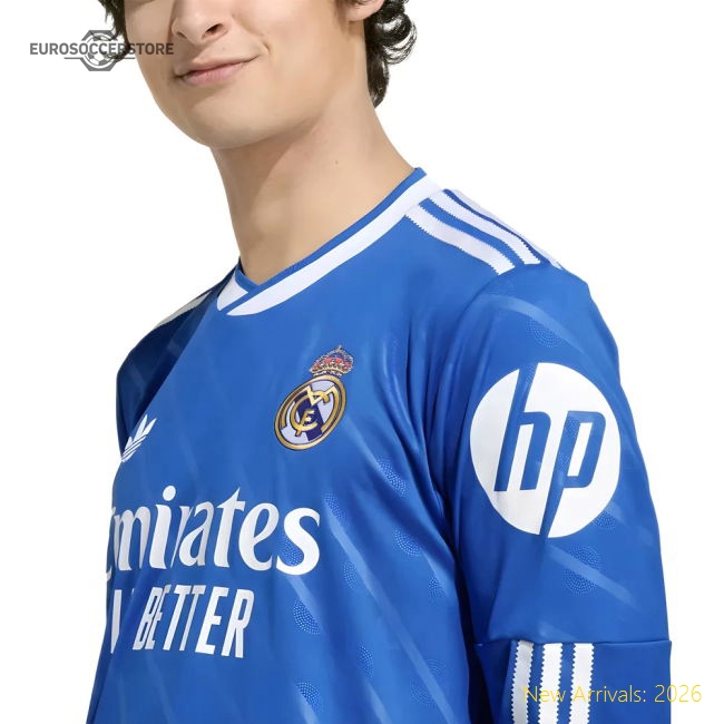 2025-2026 Real Madrid Long Sleeve Third Shirt-Football Jersey Hub
