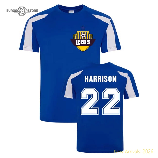 Jack Harrison Leeds Sports Training Jersey (Blue)-Football Jersey Hub