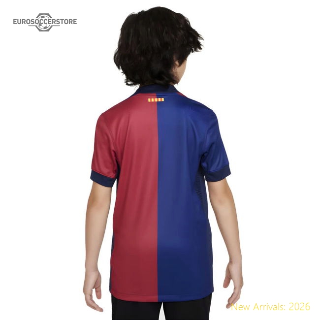 2024-2025 Barcelona Home Shirt (Sponsorless) - Kids (A.Iniesta 8)-Football Jersey Hub