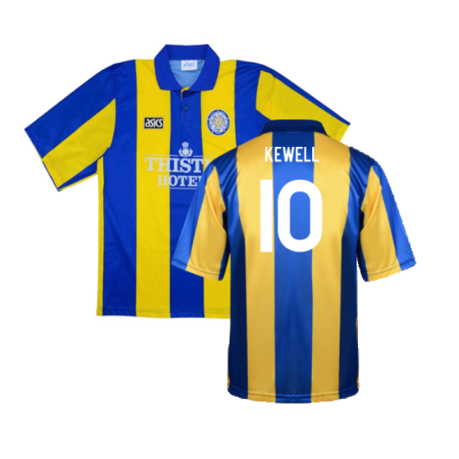 Leeds United 1993-1994 Away Shirt (XL) (Very Good) (KEWELL 10)-Football Jersey Hub