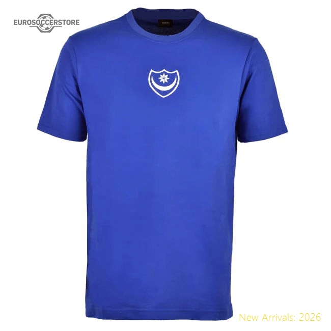 Portsmouth Retro T-Shirt - Royal-Football Jersey Hub